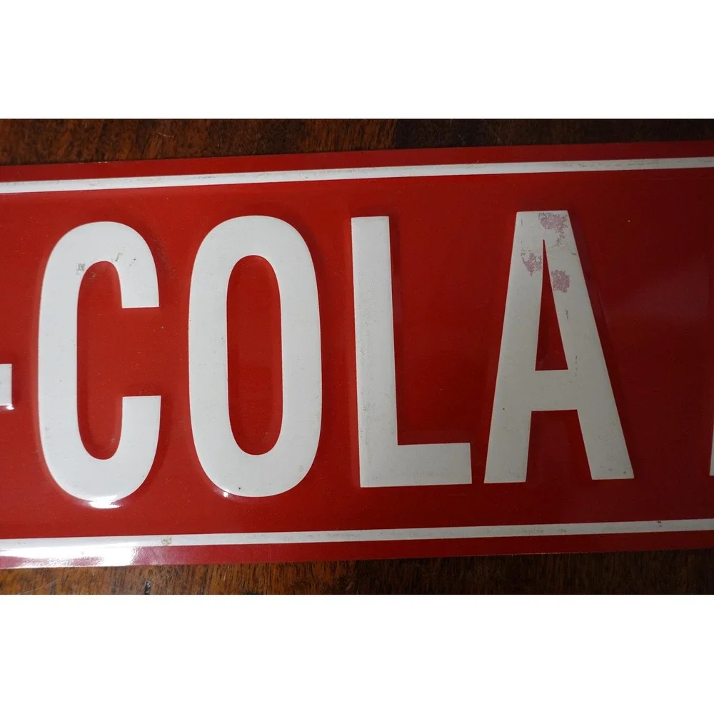 Coca-Cola Avenue‎ Street Sign Metal Embossed Advertising Decor 24X4 in